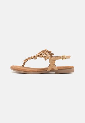 Marco Tozzi, T-bar sandals - taupe