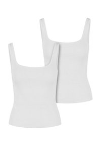 WIDE NECK 2-PACK - Débardeur - white white