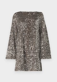 PCKAM DEEP BACK BOW DRESS - Koktélruha / Partiruha - morel/silver