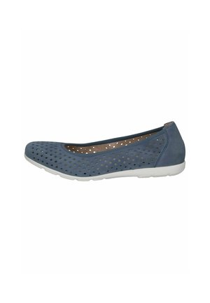 Ballet pumps - lt blue suede