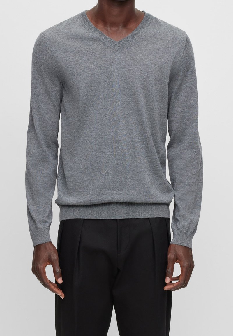BOSS Strickpullover - grey