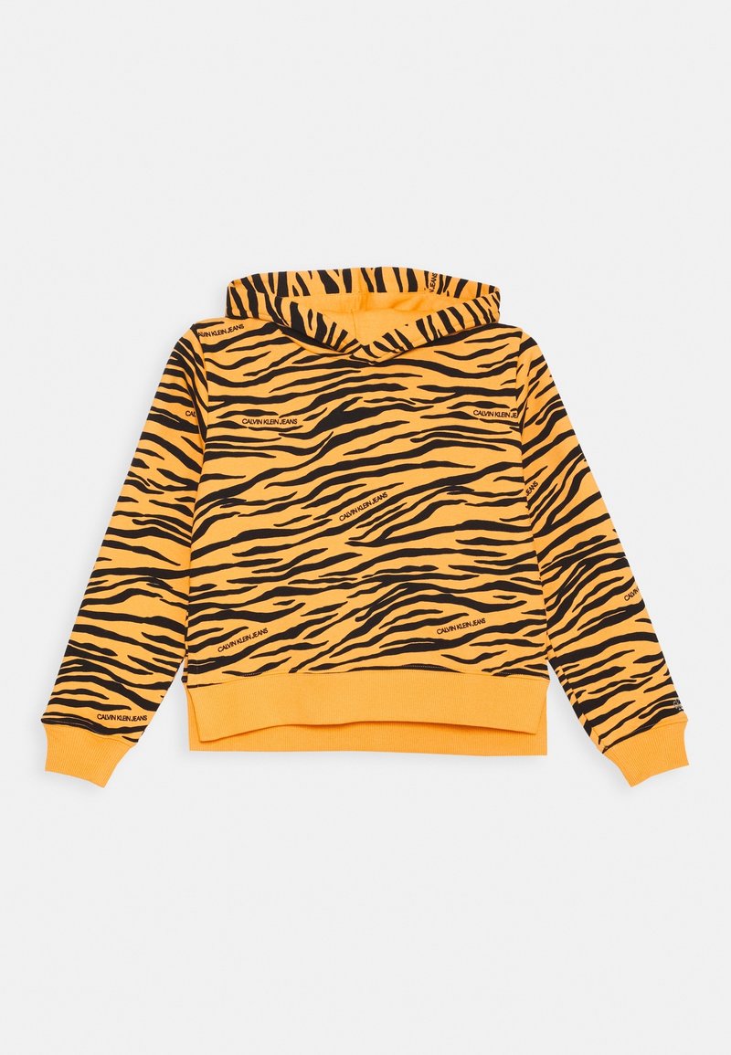 Calvin Klein Jeans URBAN ANIMAL PRINT HOODIE - Jersey con capucha - yellow