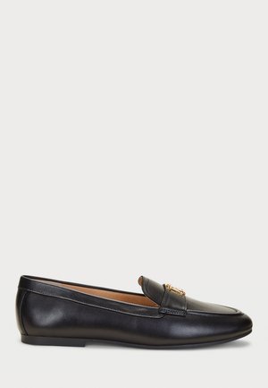 AVERI III BURNISHED LEATHER LOAFER - Chaussons - black
