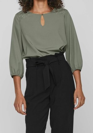 Bluse - mottled green