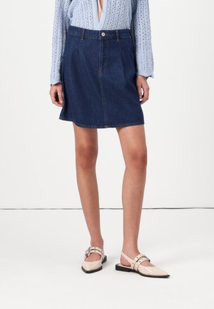 VINIM SHORT SKIRT - Krilo iz džinsa - dark blue denim