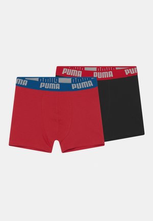 Puma BOYS BASIC 2 PACK - Kurze Boxershorts - red/black
