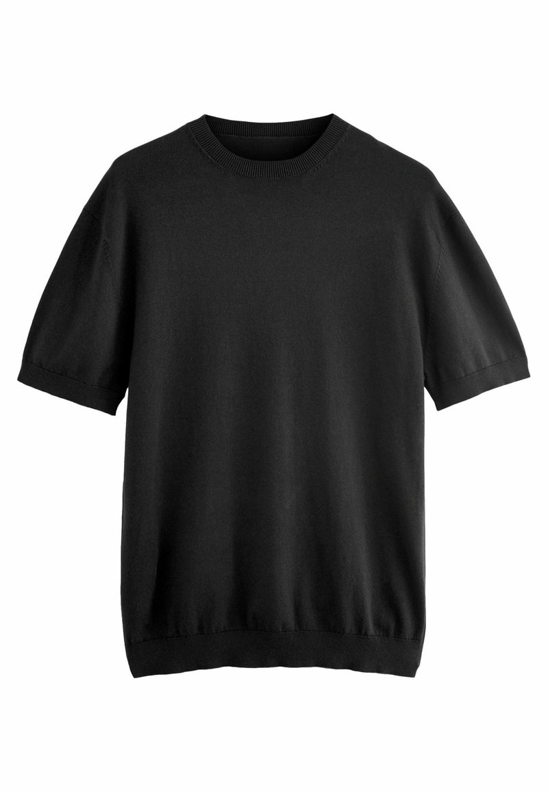 Next SHORT SLEEVE CREW - REGULAR FIT - T-shirts basic - black
