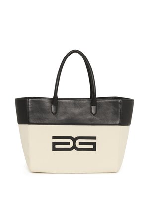 BEAU - Tote bag - off white/black
