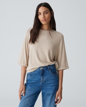 OPUS SIKANNA - T-Shirt basic - macadamia