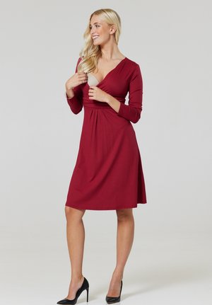 CLASSIC - Rochie de zi - bordeaux