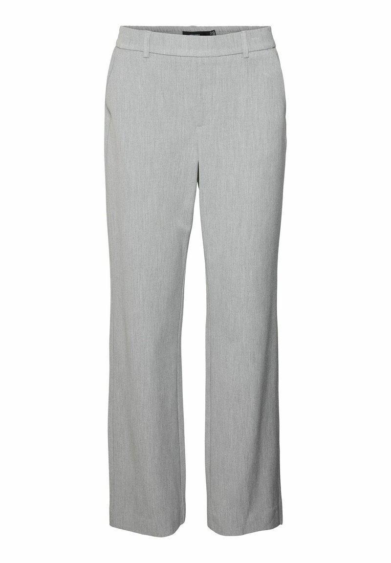 VERO MODA Dames Vmmaya JoJo Mw Straight Pant Noos, Medium grijs (grey melange), XS / 34L