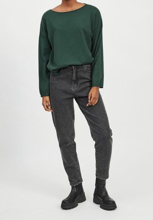 VILA, Pullover - mottled dark green