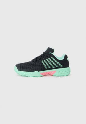 EXPRESS LIGHT 3 - Clay court tennis shoes - black/neon mint/neon pastel pink