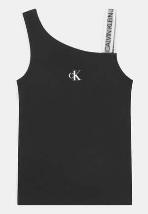 ASYMMETRIC LOGO SLEEVELESS - Top - black