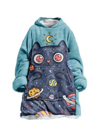 Mr. GUGU & Miss GO SPACE CAT - Majica s kapuljačom - blue