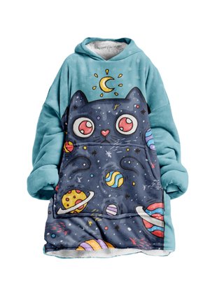 Mr. GUGU & Miss GO SPACE CAT - Majica s kapuljačom - blue