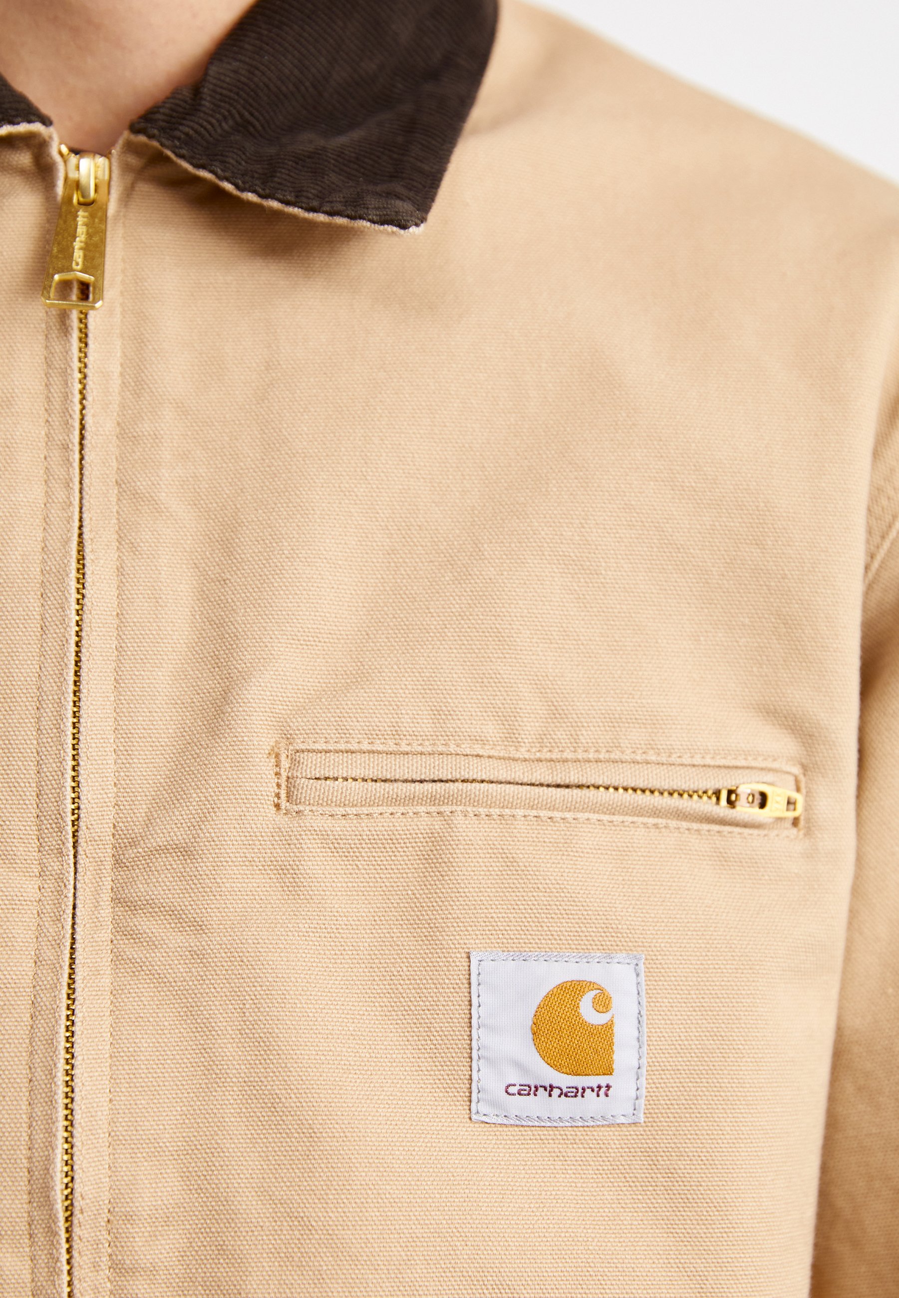 Carhartt WIP DETROIT - Jachetă de vară - dusty brown/tobacco/bej Carhartt WIP DETROIT - Jachetă de vară - dusty brown/tobacco/bej