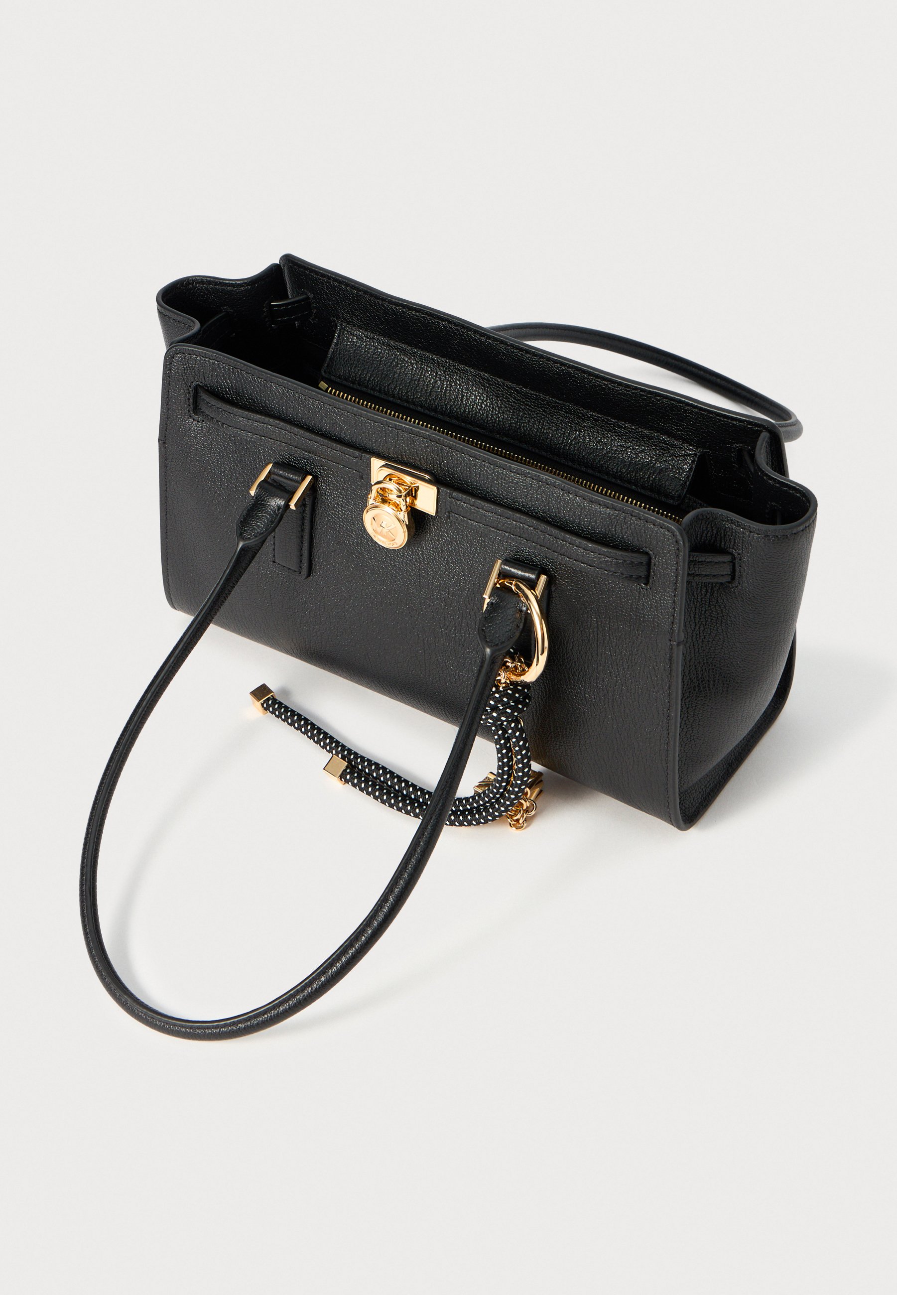 【新品】MICHAEL KORS 2way ハンドバッグ HAMILTON 黒 MICHAEL KORS Handtasche HAMILTON HAT LOCK in schwarz