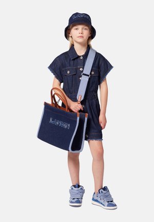 SHORT-SLEEVED - Robe en jean - rinse wash