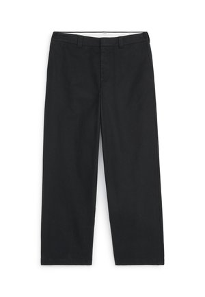 ARKET, ARKET WIDE-FIT WORKWEAR CHINOS - Tygbyxor - black