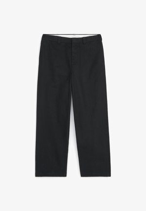 ARKET, ARKET WIDE-FIT WORKWEAR CHINOS - Tygbyxor - black