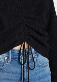 VILA Strickpullover - black