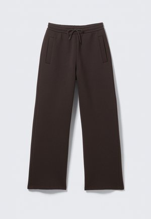 Weekday LOOSE FIT SCUBA SWEATPANTS - Pantalon de survêtement - dark brown
