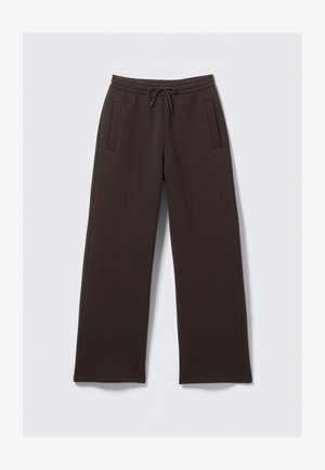 Weekday LOOSE FIT SCUBA SWEATPANTS - Pantalon de survêtement - dark brown