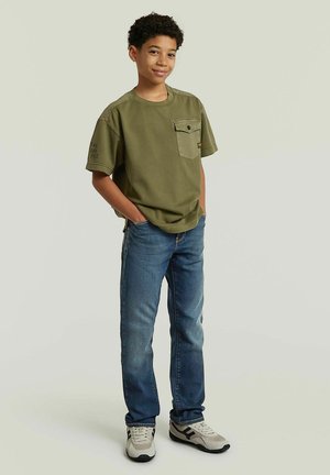 G-STAR, BOYS ARMY TEE POCKET - T-shirt imprimé - four leaf clover