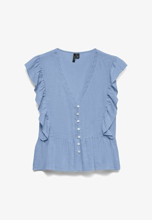 Vero Moda, TOP VMVIDO TOP - Bluse - brunnera blue