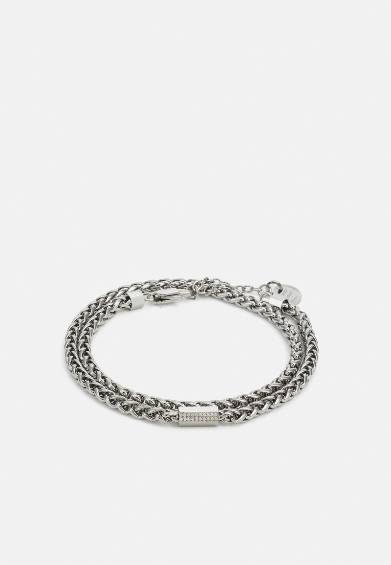 Tommy Hilfiger - SNAKE - Armbånd - silver-coloured/white, Forstørre