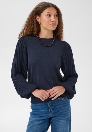 Kaffe, KAREGINA PLEAT LS PULLOVER - Pullover - graphite
