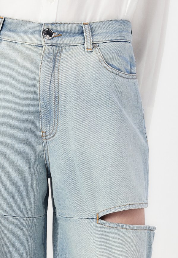 LAURYN LOOSE CUT OUT EASY RIDER - Wide Leg - light wash4