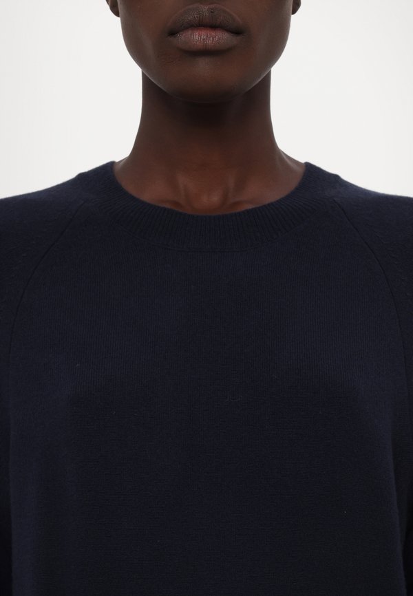 CREW NECK CROPPED - Jumper - dark night3