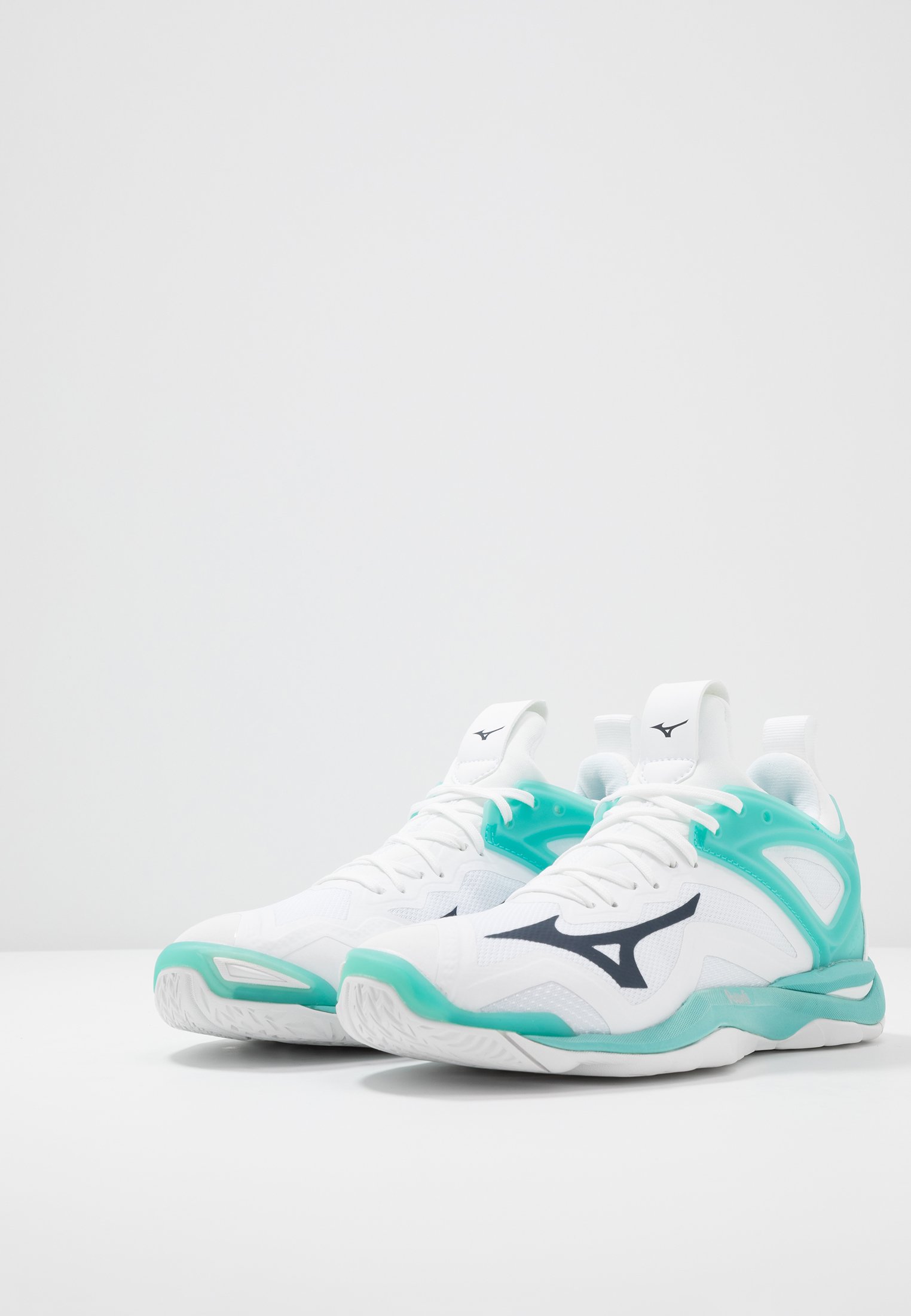 Mizuno WAVE MIRAGE 3 - Håndballsko - snow white/shadow/falls Mizuno WAVE MIRAGE 3 - Håndballsko - snow white/shadow/falls