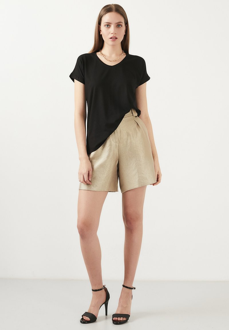 Damen T-Shirts | LELA T-Shirt basic black/schwarz - ZN00331 Damen T-Shirts | LELA T-Shirt basic black/schwarz - ZN00331