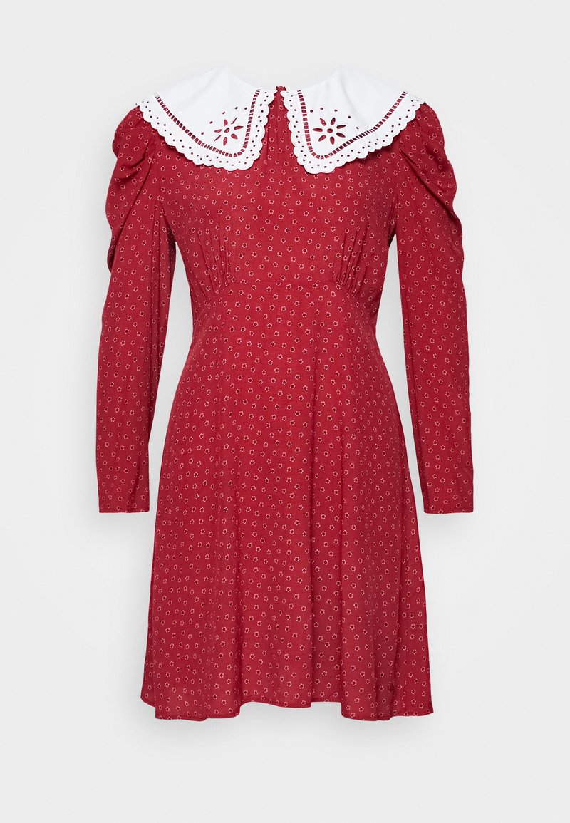 Pepe Jeans Jurk bordeauxrood