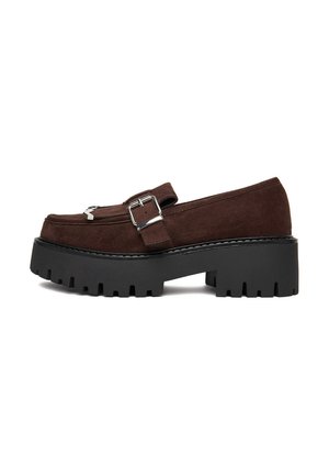 LOAFERS - Zapatos sin cordones - dark brown