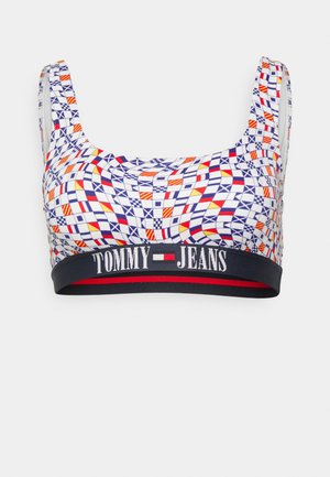 Tommy Jeans, BRALETTE PRINT - Sutien costum de baie din două piese - flag check wave