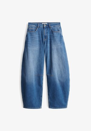 OPUS PANTS, MID RISE - Baggy Jeans - mid blue