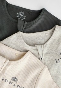Next FOOTLESS 2 WAY ZIP 3 PACK - Pyjama - neutral slogan