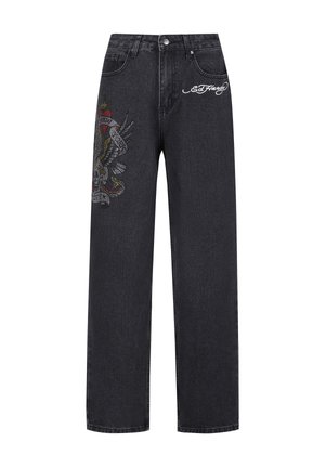 Ed Hardy NYC DIAMANTE  - Relaxed fit jeans - black