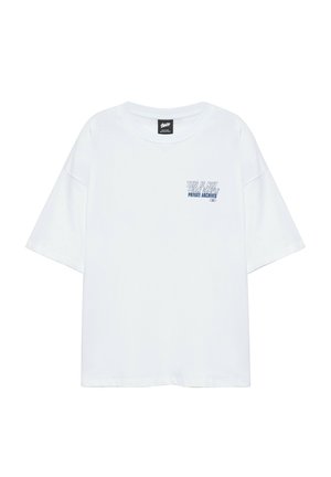 PULL&BEAR, PRIVATE ARCHIVES GRAPHIC - T-SHIRT - T-shirt imprimé - white