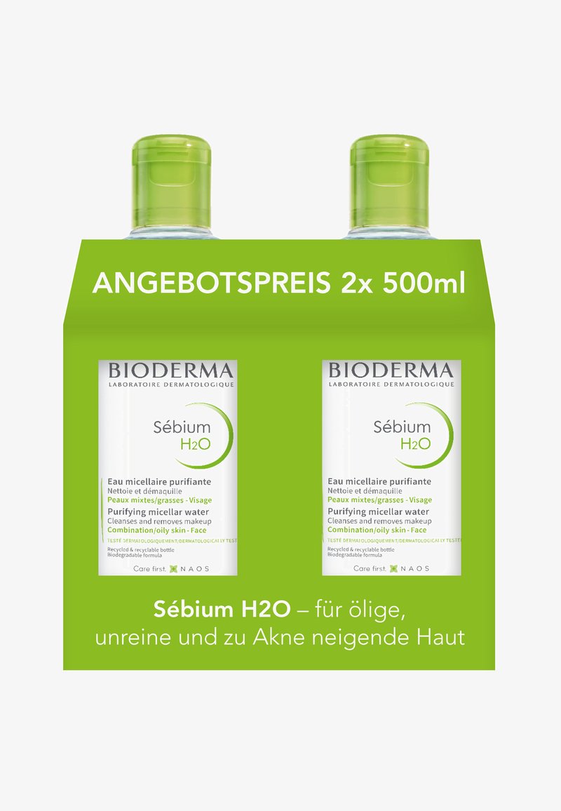 Bioderma - BIODERMA SÉBIUM H2O MIZELLENREINIGUNGSWASSER 2X500ML ZUM ANGEBOTSPREIS SÉBIUM H2O - Desmaquillante - transparent, Ampliar