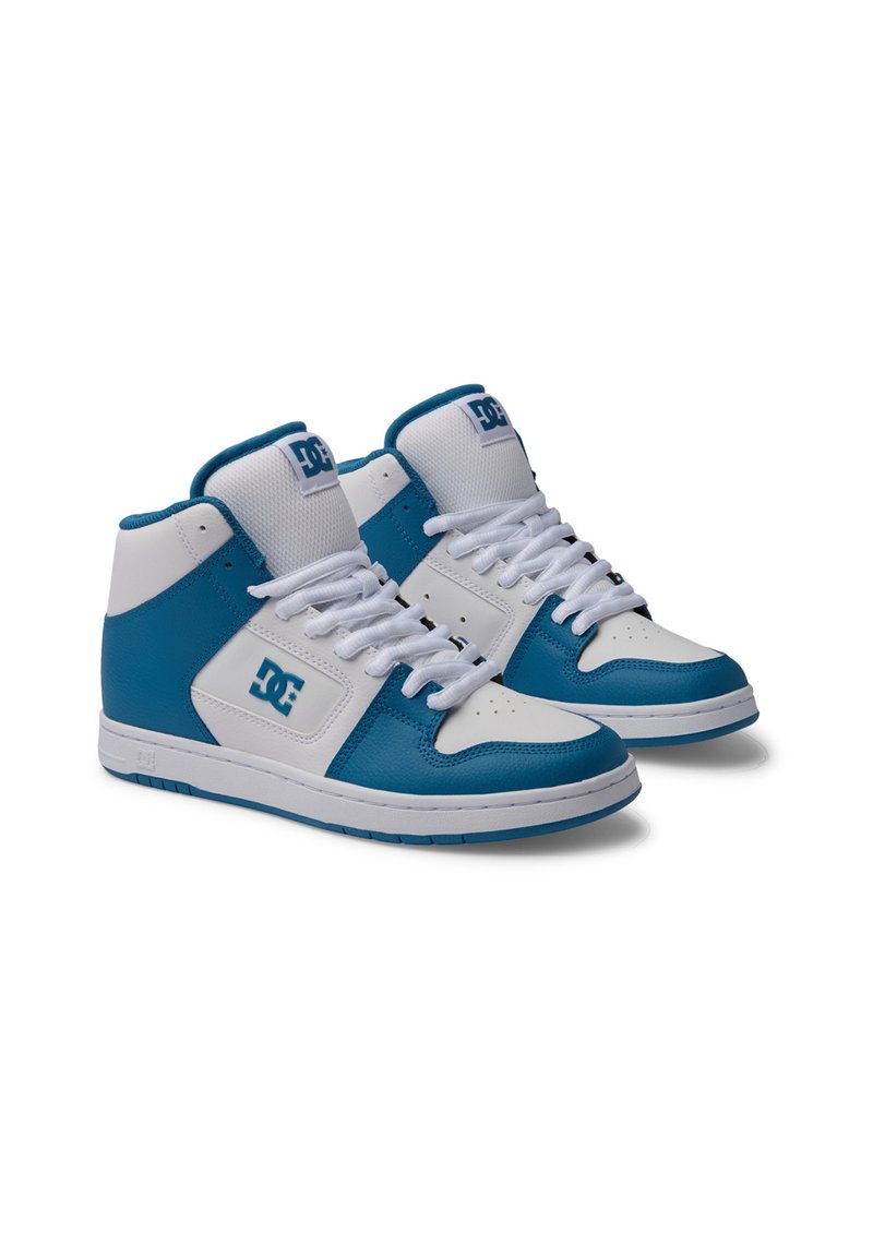 Tenis Dc Shoes® Colombia Manteca Hombre Azules Blancas Y