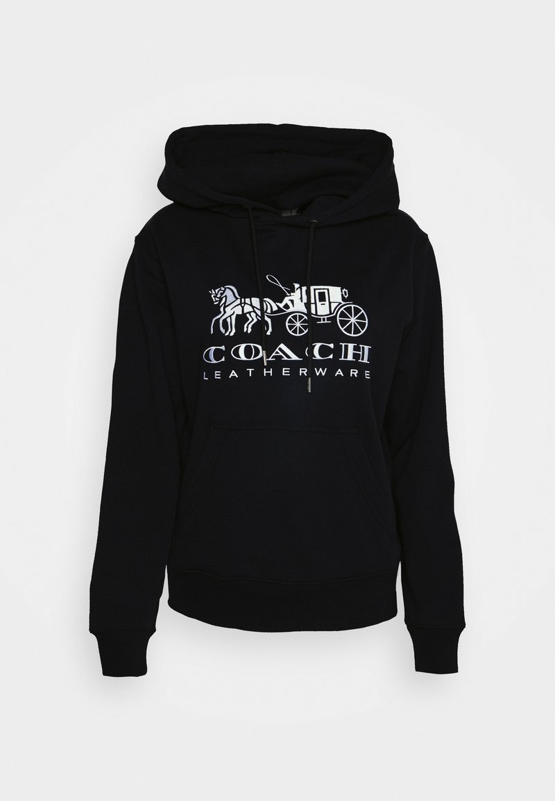 Coach EVERGREEN HORSE AND CARRIAGE HOODIE - Sweatshirt - black -  Zalando.co.uk