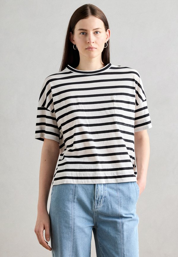 SHORT SLEEVE STRIPED - Print T-shirt