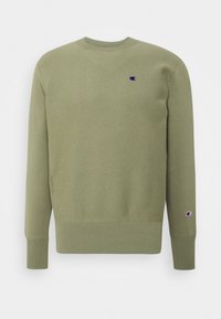 Jasnozielona bluza wykonana z bawełnianej mieszanki. Posiada okrągły dekolt i ściągacze na rękawach, a także małe logo na piersi i rękawie.