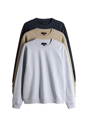 THE SET, 3 PACK - Felpa - blue navy