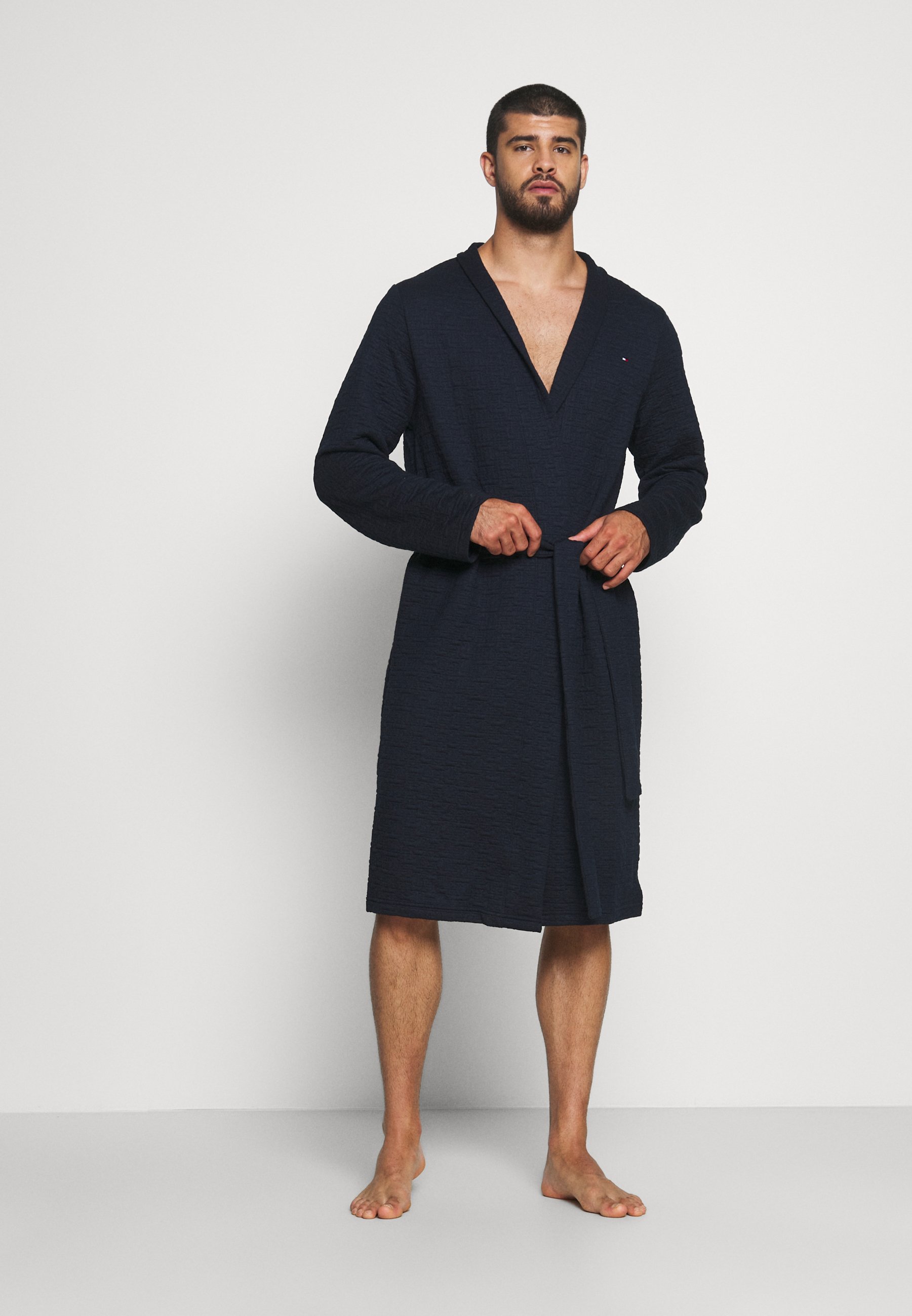 Tommy Hilfiger TAILORED LOUNGE ROBE - Badjas - desert sky/blauw - Zalando.nl